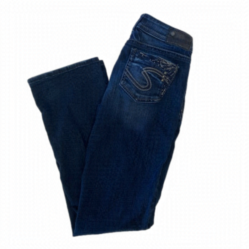 SILVER Jeans Suki 17” Dark Wash